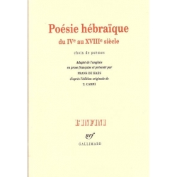 POESIE HEBRAIQUE DU IVE  AU XVIIIE  SIECLE