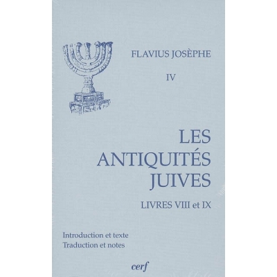 LES ANTIQUITES JUIVES (LIVRE VIII-IX)