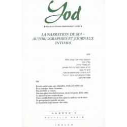 YOD NO 9 - LA NARRATION DE SOI - AUTOBIOGRAPHIES ET JOURNAUX INTIMES