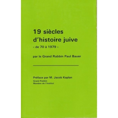 19 SIECLES D'HISTOIRE JUIVE