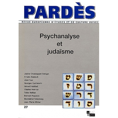 PSYCHANALYSE ET JUDAISME