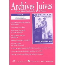 ARCHIVES JUIVES N°39/1 : LE REVEIL JUIF DES ANNES VINGT