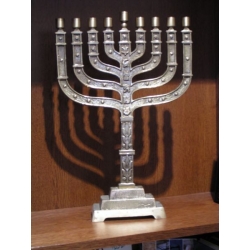 HANOUKIA EN BRONZE KNESSET 30 CM