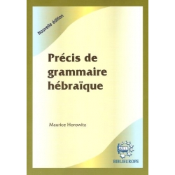 PRECIS DE GRAMMAIRE HEBRAIQUE