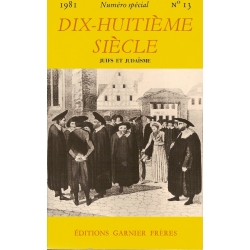 JUIFS ET JUDAISME (REVUE DIX-HUITIEME SIECLE)