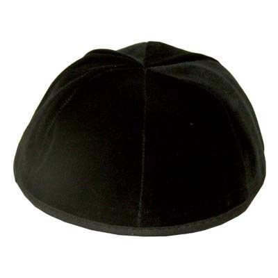 KIPPA EN VELOURS NOIR